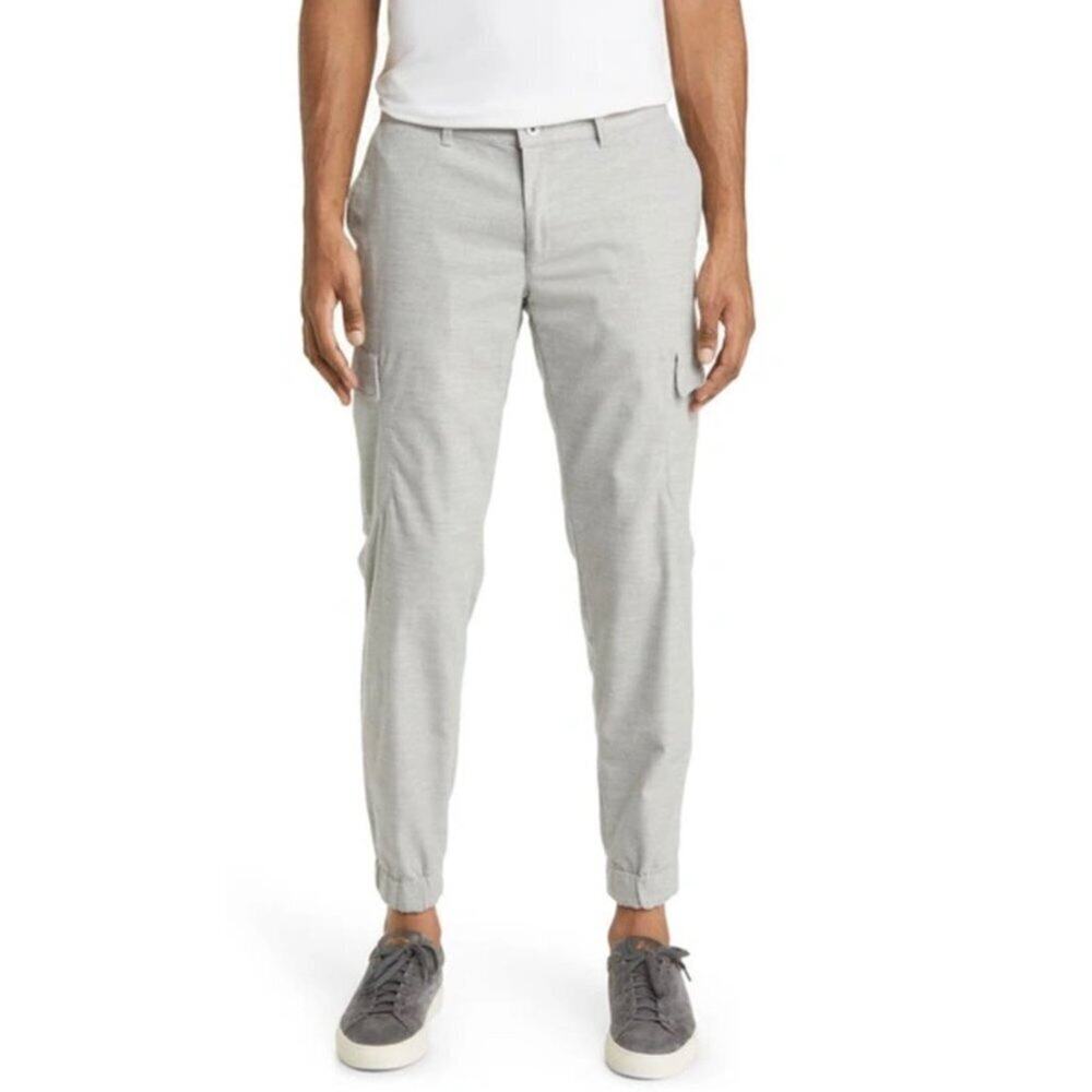 Brax Feel Good Pants 32x32 Gray cargo Stretch Casual Chino Men NWOT
